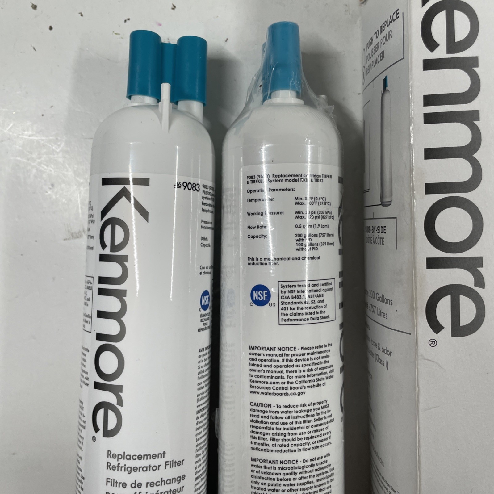 (4) (READ DESCRIPT) Genuine Kenmore Refrigerator Water Filter 460-9083 46-9083