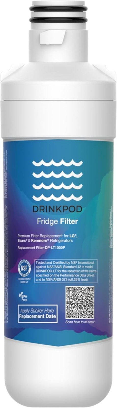 Refrigerator Water Filter LT1000PC – Filters 200 Gallons for Clean Water