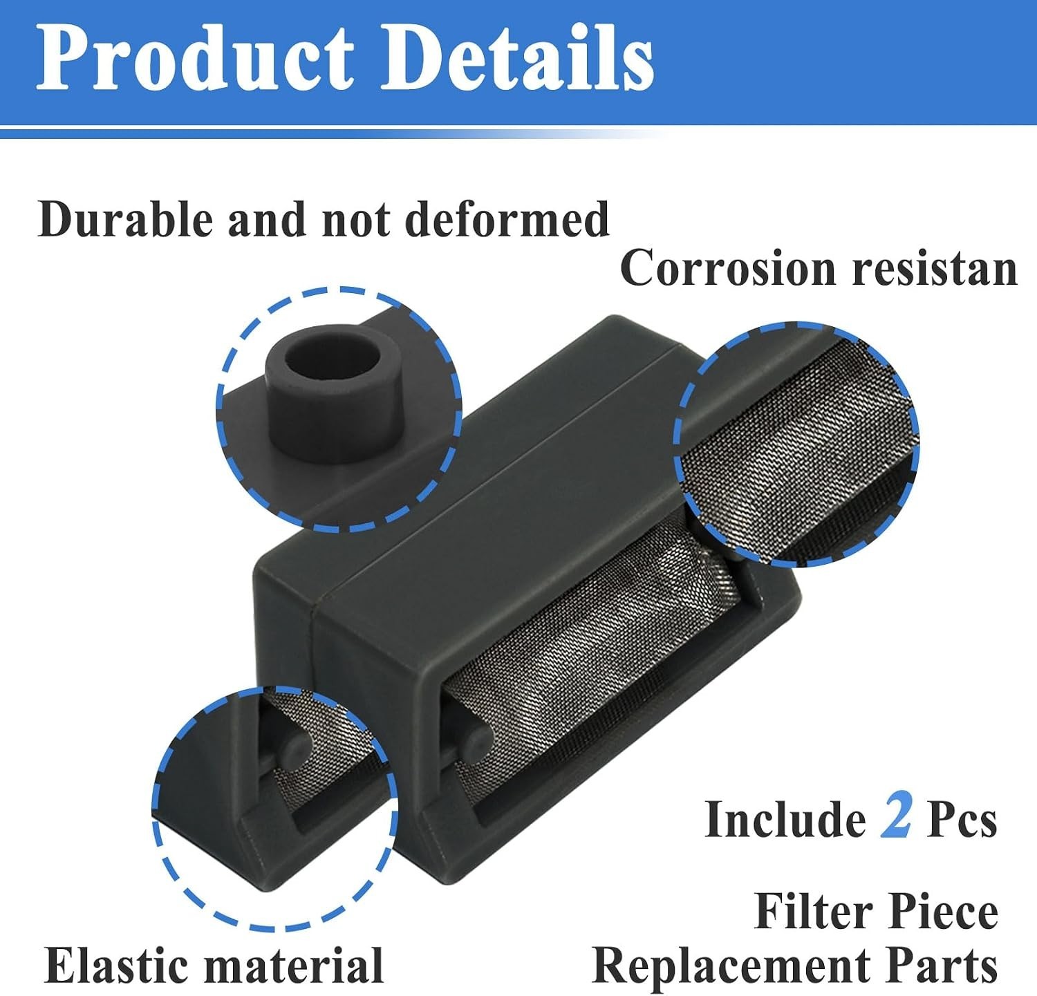 2Pcs Filter Replacement Parts for Ice Maker