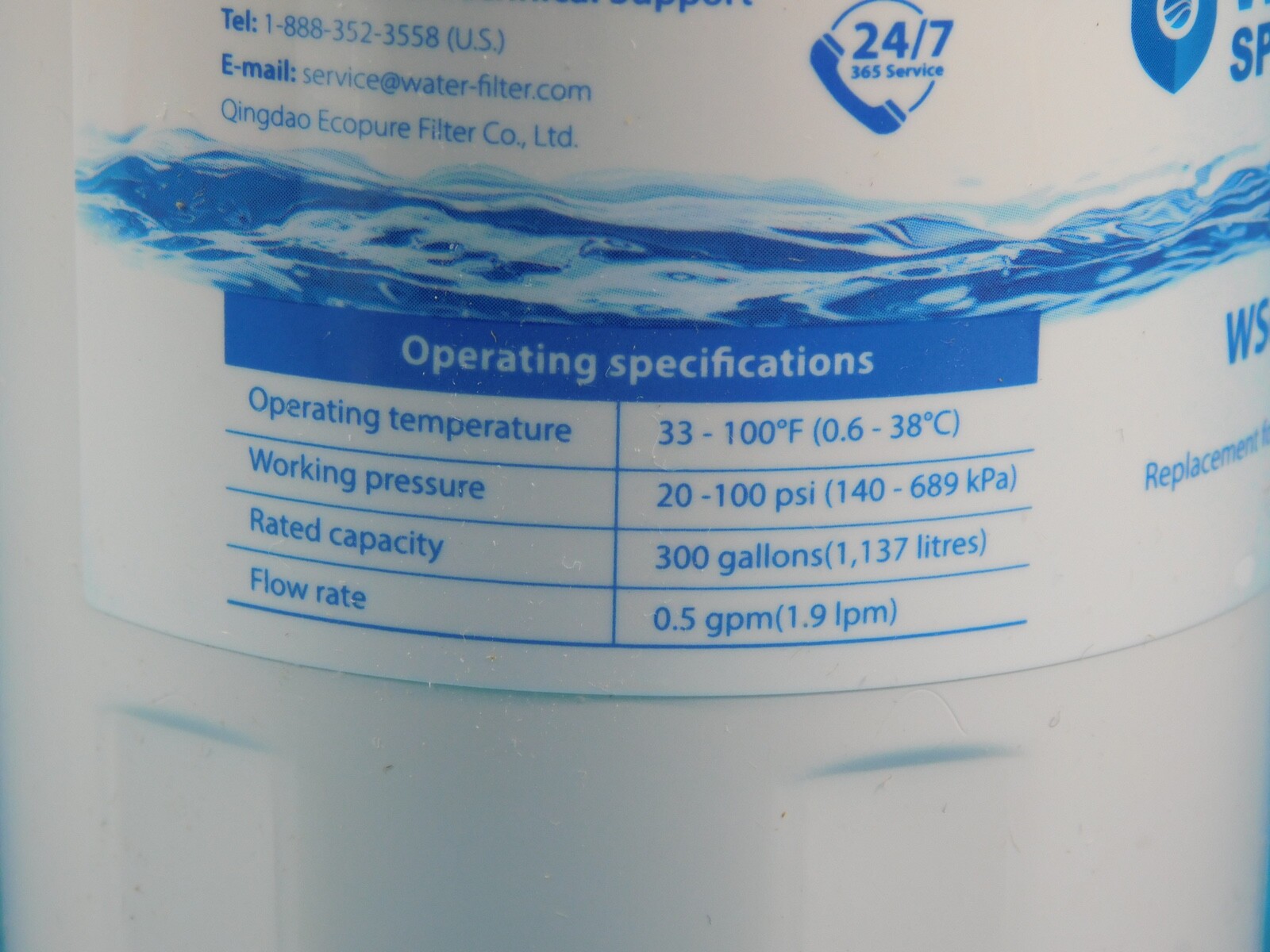 GE~HOTPOINT~SEARS REFRIGERATOR WATER FILTER NO.WS613B PKG OF THREE 300 GALLONS