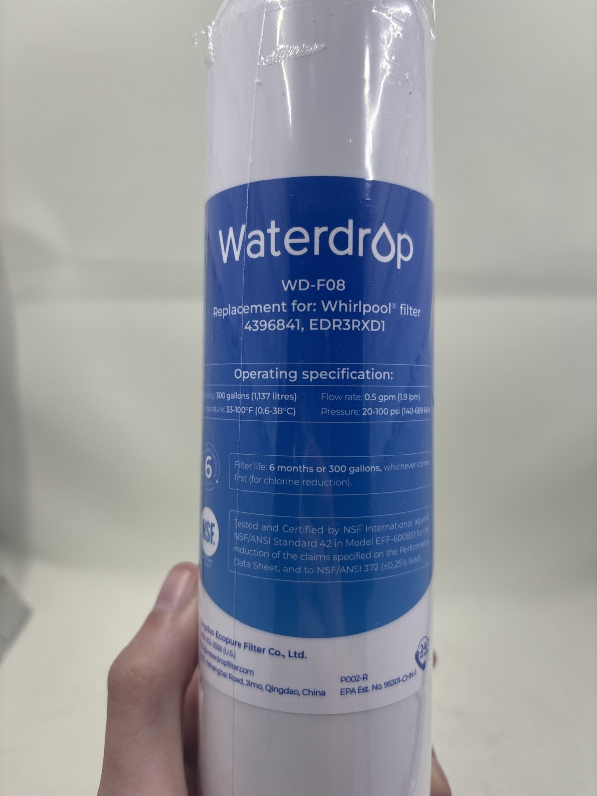 Waterdrop Refrigerator Water Filter WD-F08