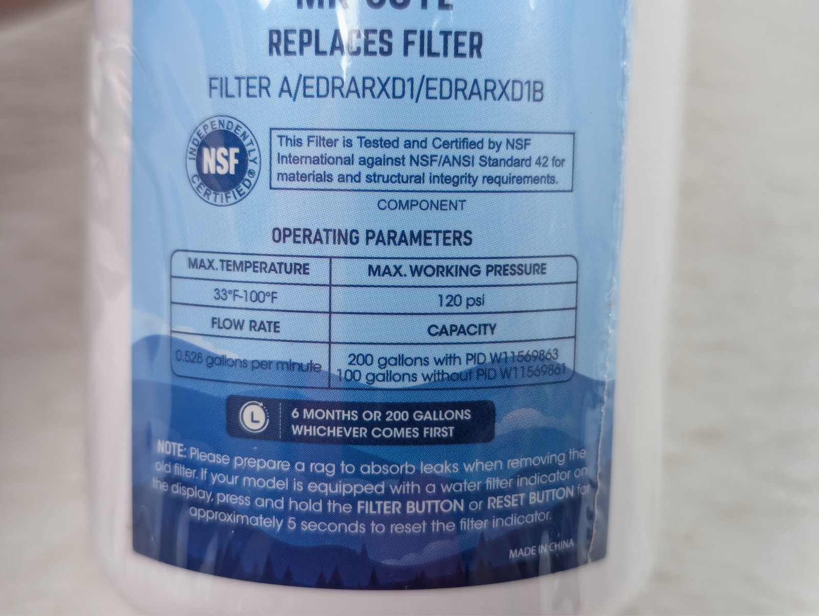 Marriotto – MR-081L – Replacement Water Filter – 2 Pack – Sealed