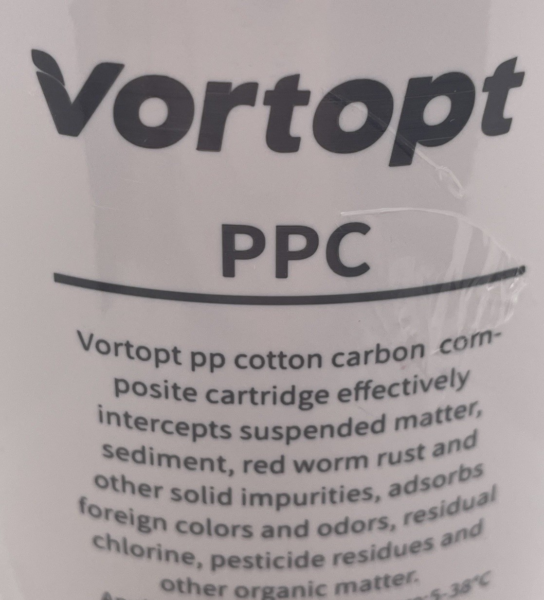 Vortopt PPC PP Cotton Carbon Water Filter **NEW SEALED**