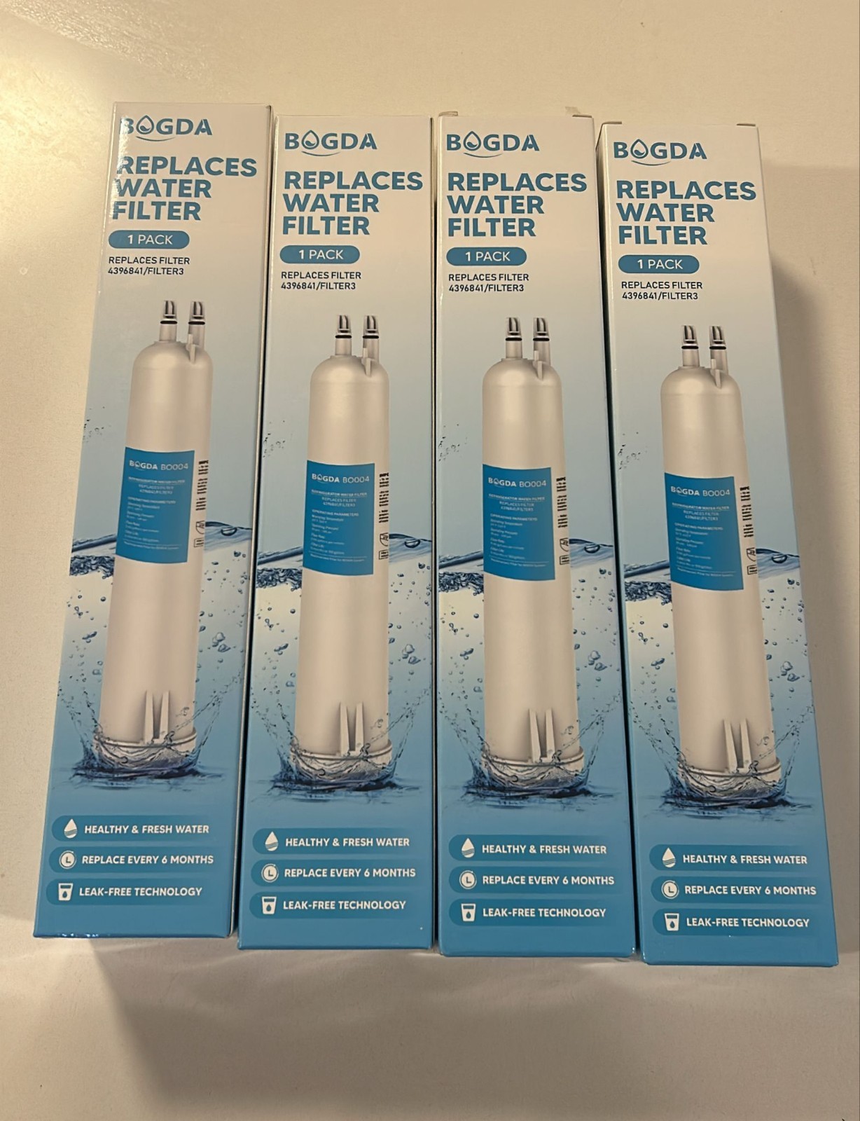 4 Pack NEW 4396²841 EDR3²RXD1 Filter 3 9083 Refrigerator Ice Replacement US