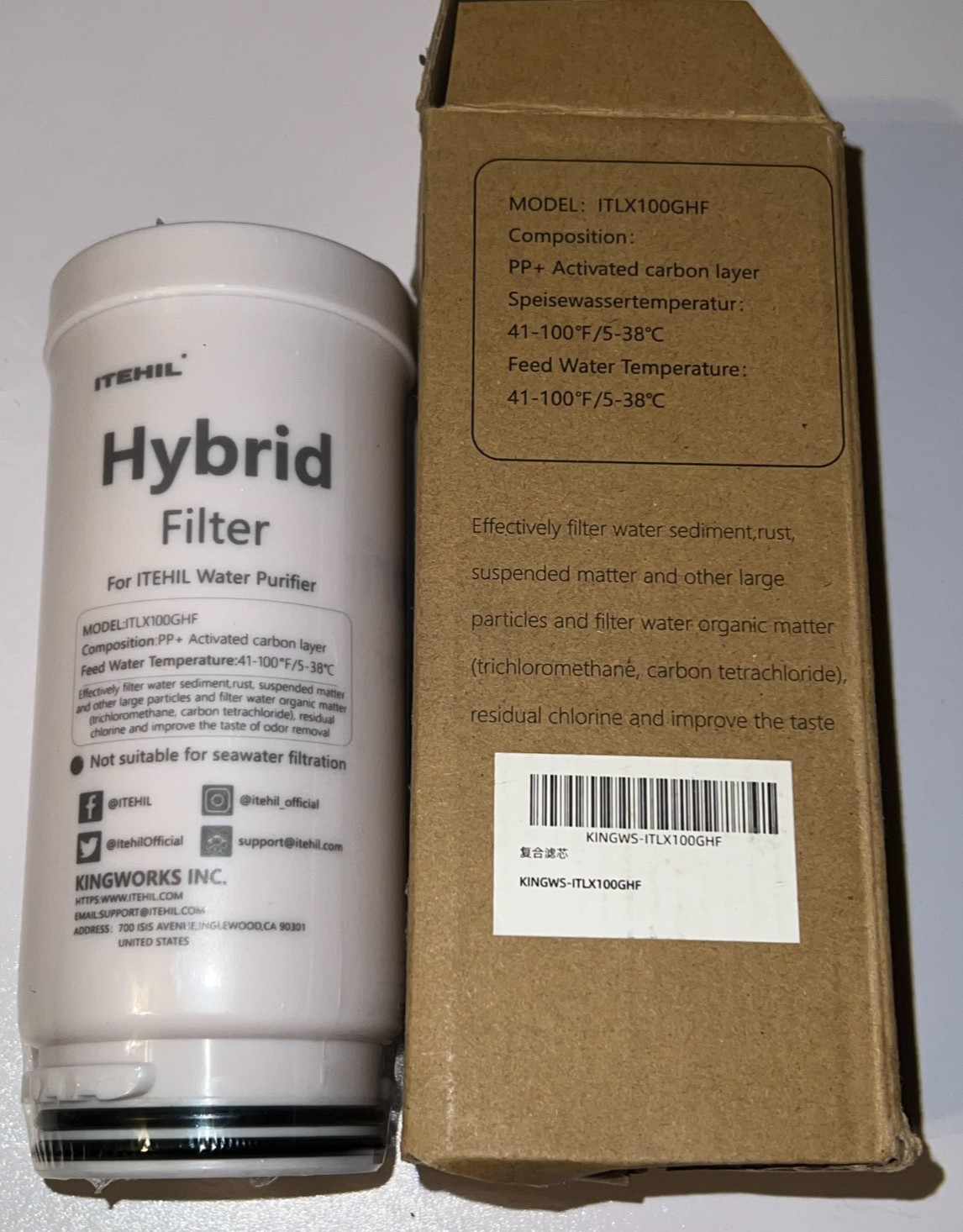 ITEHIL Hybrid Water Filter For Water Purifier Unit
