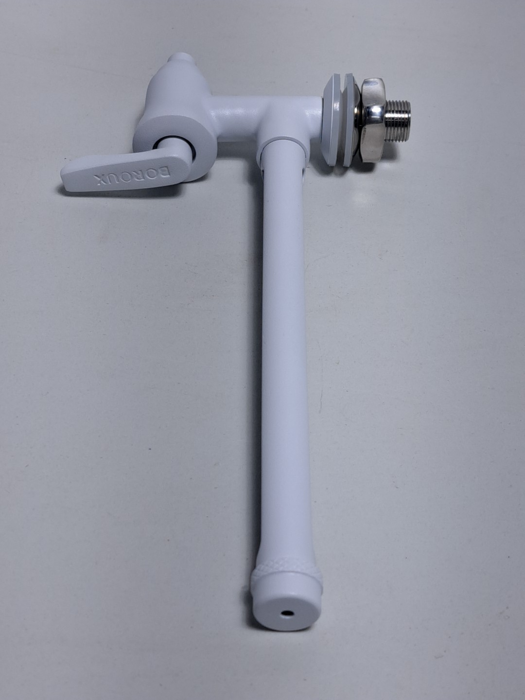 Boroux BX-SS-WVS-7-WH White Stainless Steel 7in Water Level Spigot