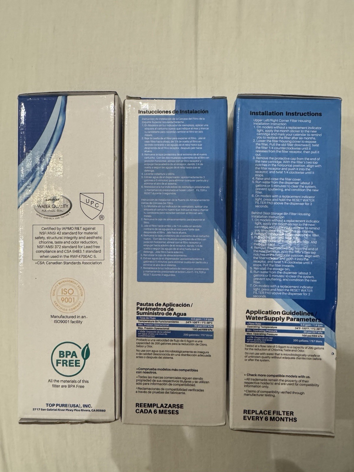 IcePure RWF4700AC Refrigerator Water Filter for Samsung, 3-Pack Carbon 200 Gal