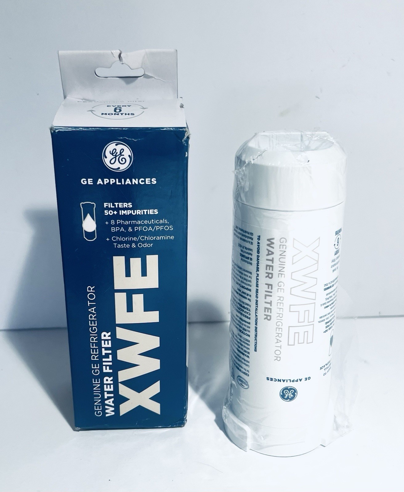 Genuine GE XWFE Refrigerator Water Filter White New