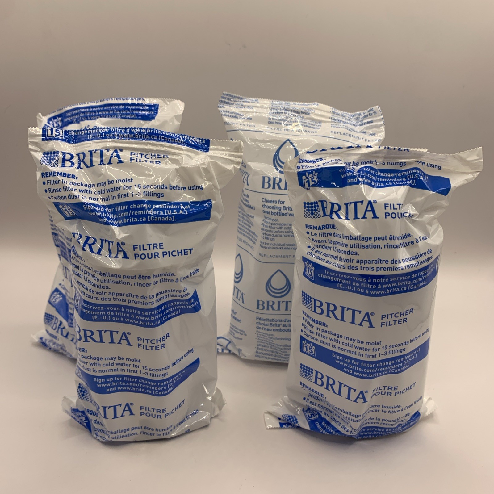 Brita 4 Pack Standard Replacement Water Pitcher Filters ~Sealed ~
