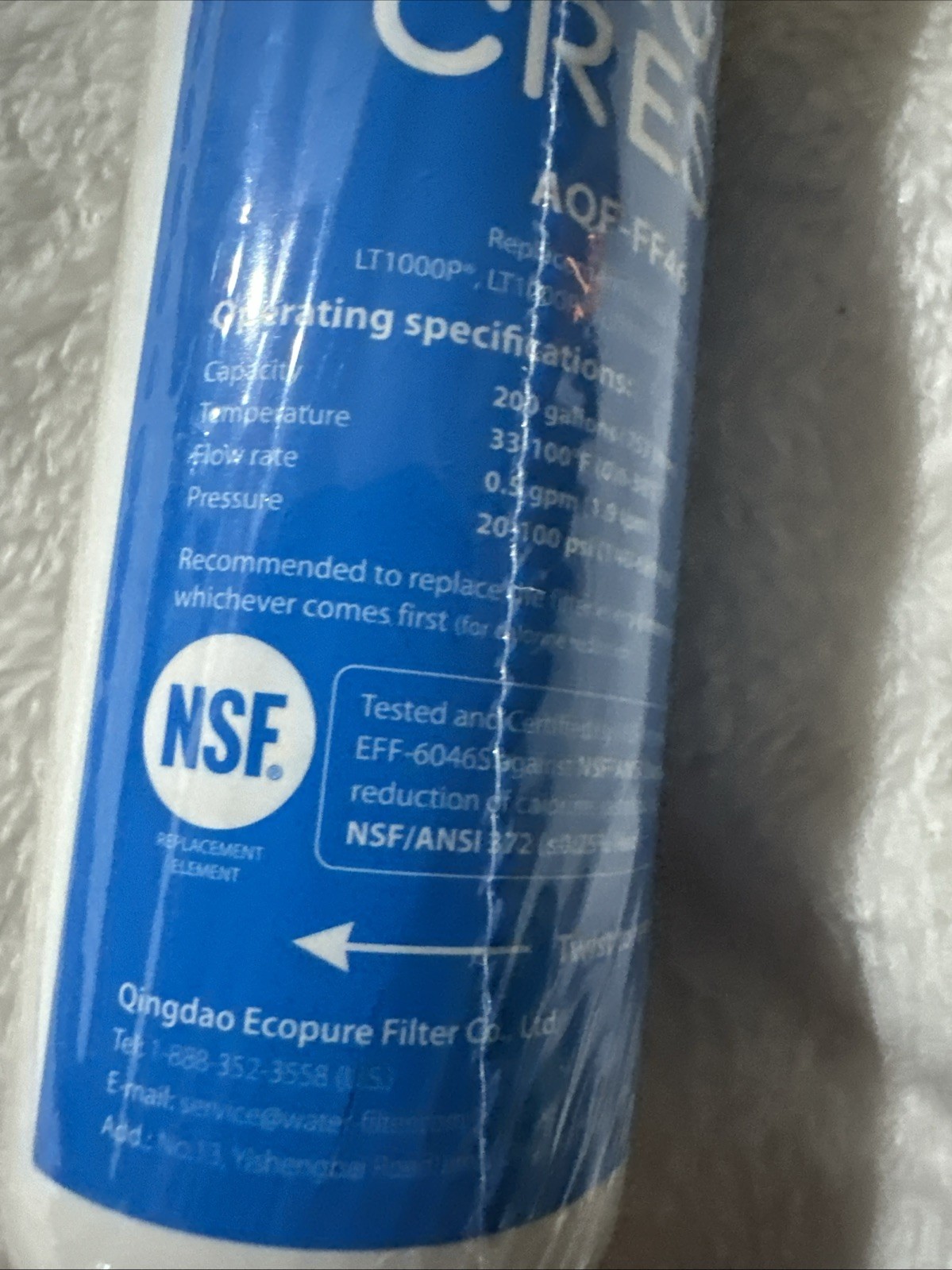 AQUA CREST AQF-FF46 LG LT1000P, LT1000PC, LT1000PCS, MDJ64844601