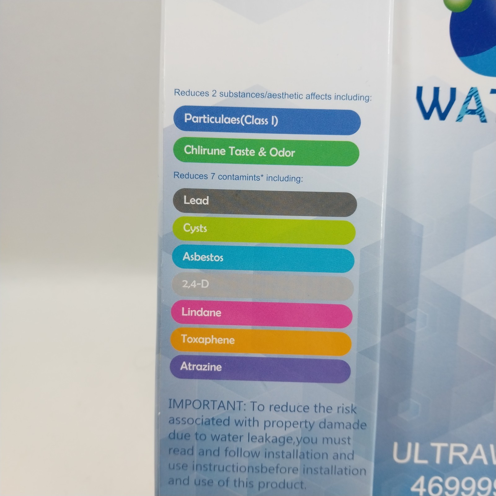NEW 2 Pack Waten H20 Replacement Water Filter ULTRAWF 469999 Frigidaire Kenmore