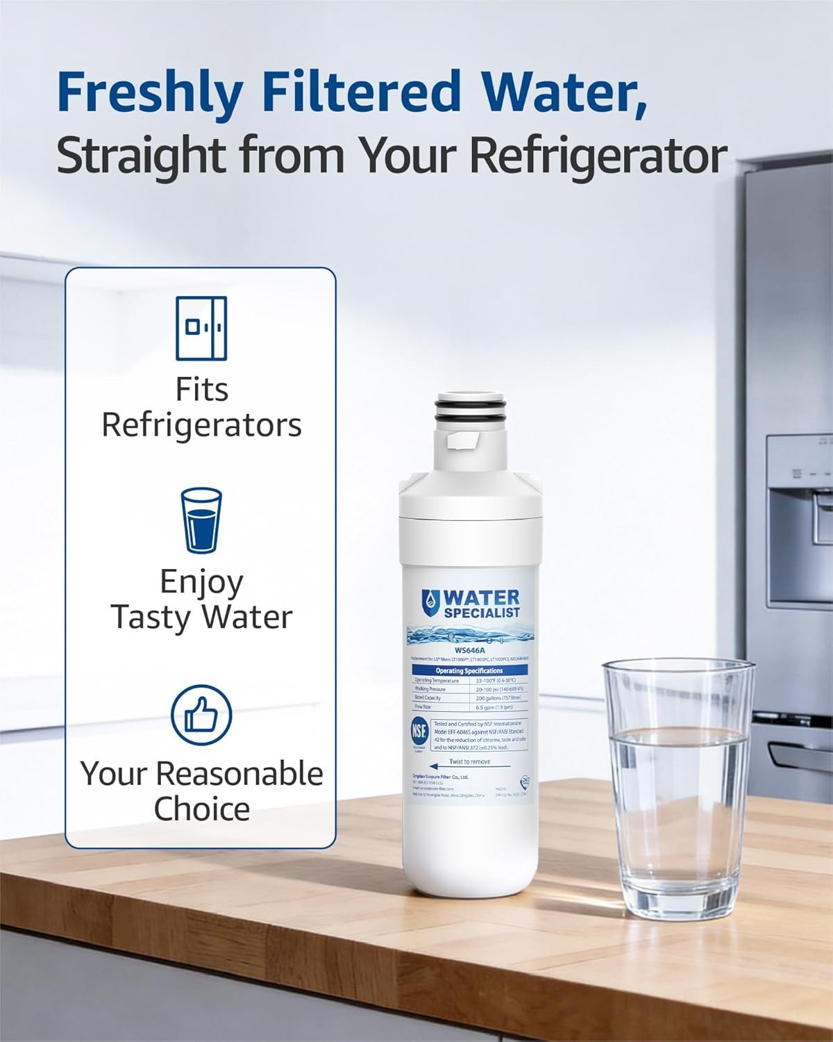 6- LG Refrigerator Water & Air Filter Set – 200 Gallons of Pure Refreshment
