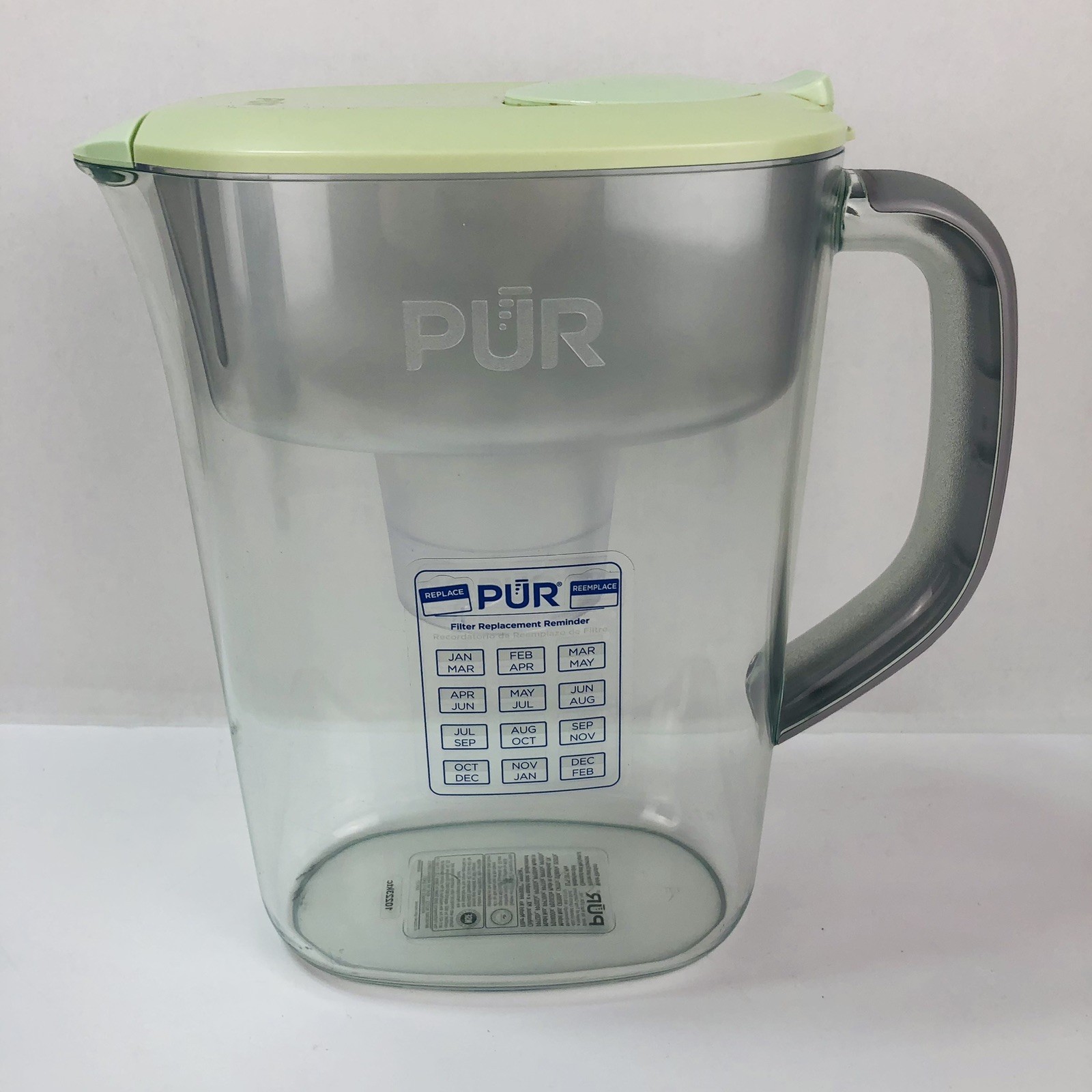 PUR PLUS 7-Cup Lead Reducing Water Filter Pitcher Green w/ 2 New Sealed Filters