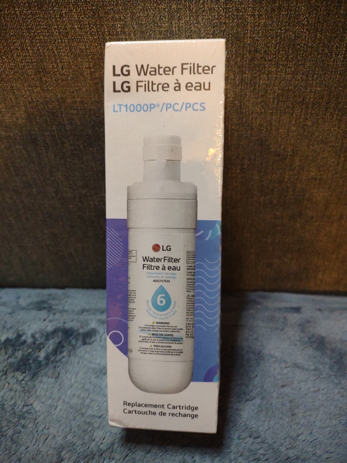 LG Refrigerator Water Ice Filter LT1000P LT1000PC LT1000PCS ADQ747935 Sealed