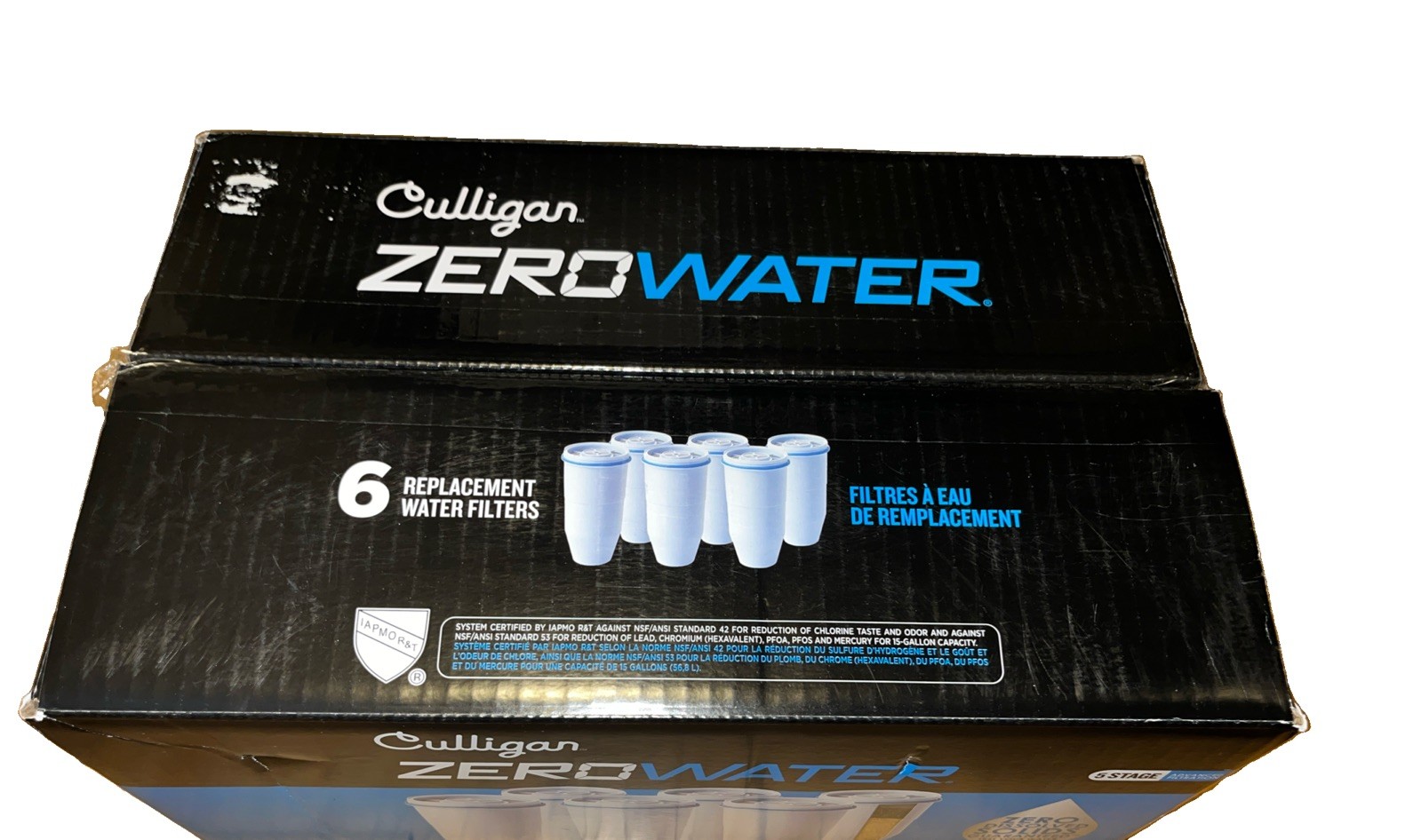 6 Pack Zero Water Filter 5 Stage Advanced Filtration ZR-006 Replace.NEW/Open Box