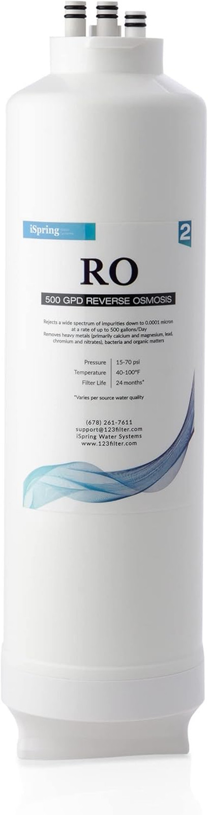 Ispring MRO500 High Flow RO Membrane Replacement Filter for Tankless Reverse Osm