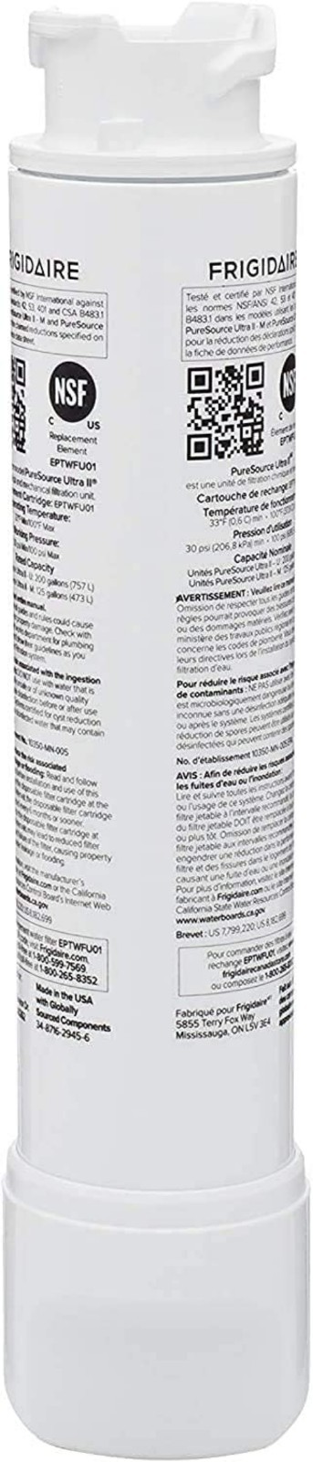 Frigidaire PureSource Ultra EPTWFU01 & PureAir Ultra II PAULTRA2 Water & Air …
