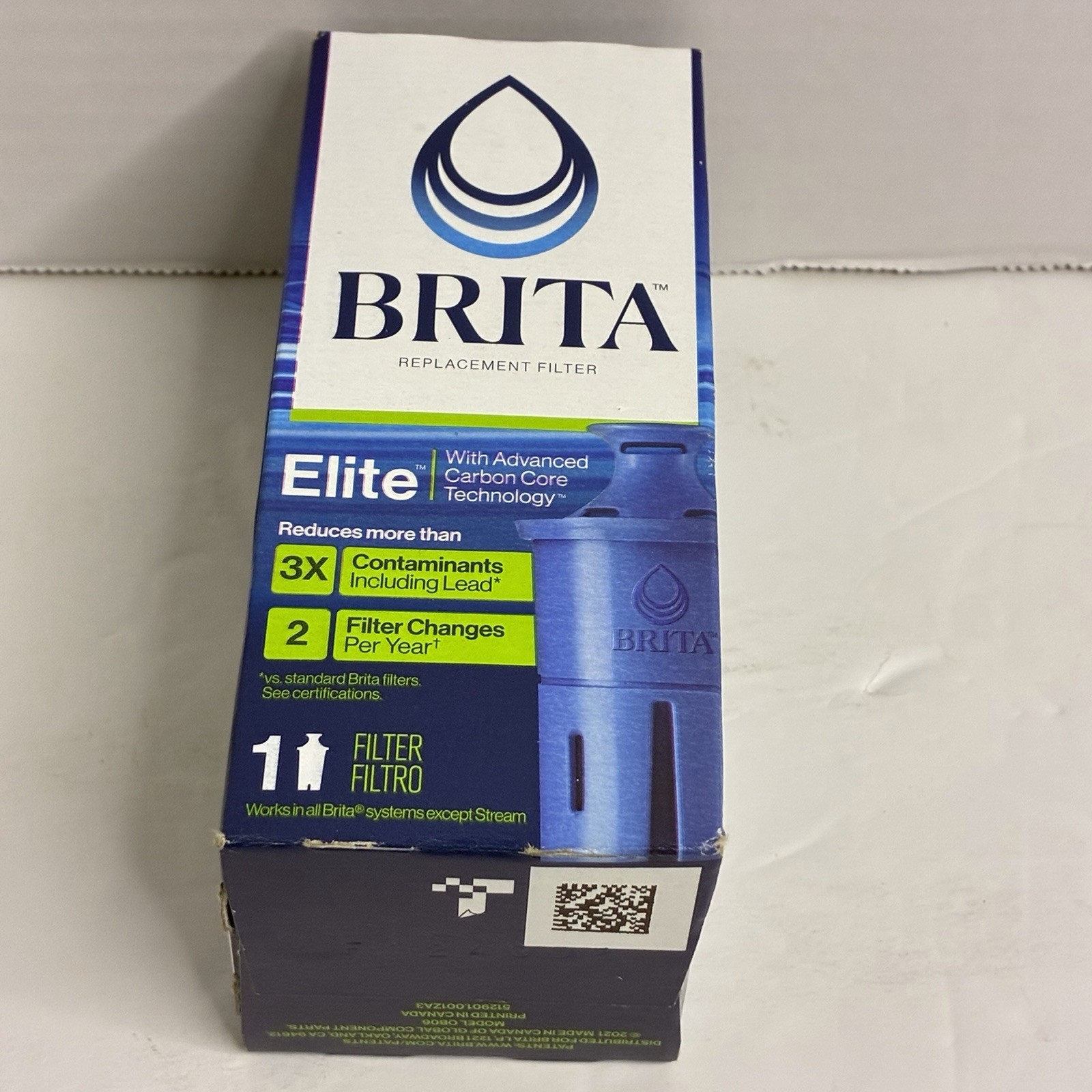 Brita Elite Replacement Water Filter OB06 120 Gallon 6 Month Genuine Sealed