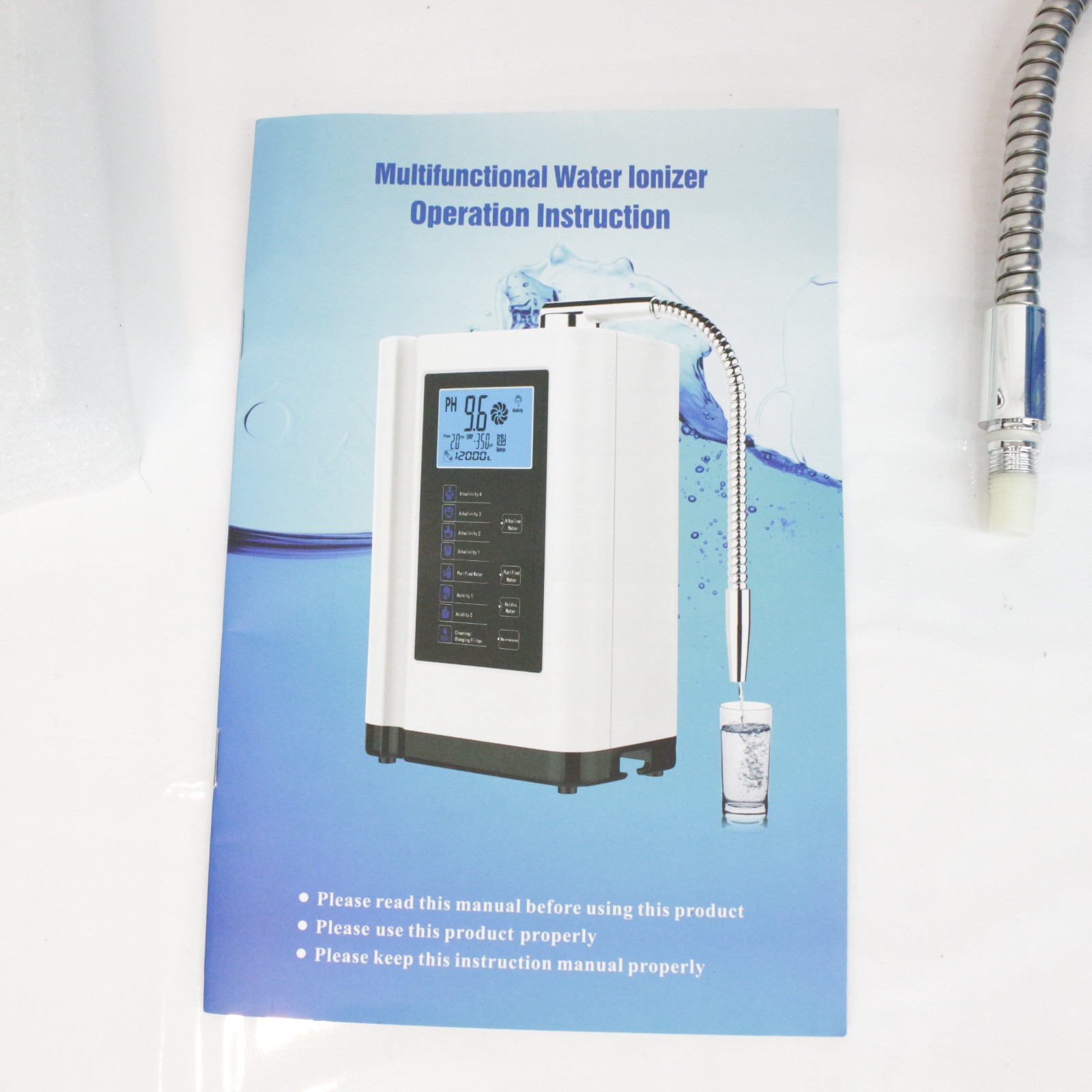 EHM-729 Multifunctional Water Ionizer Water Purifier for Home LCD Screen