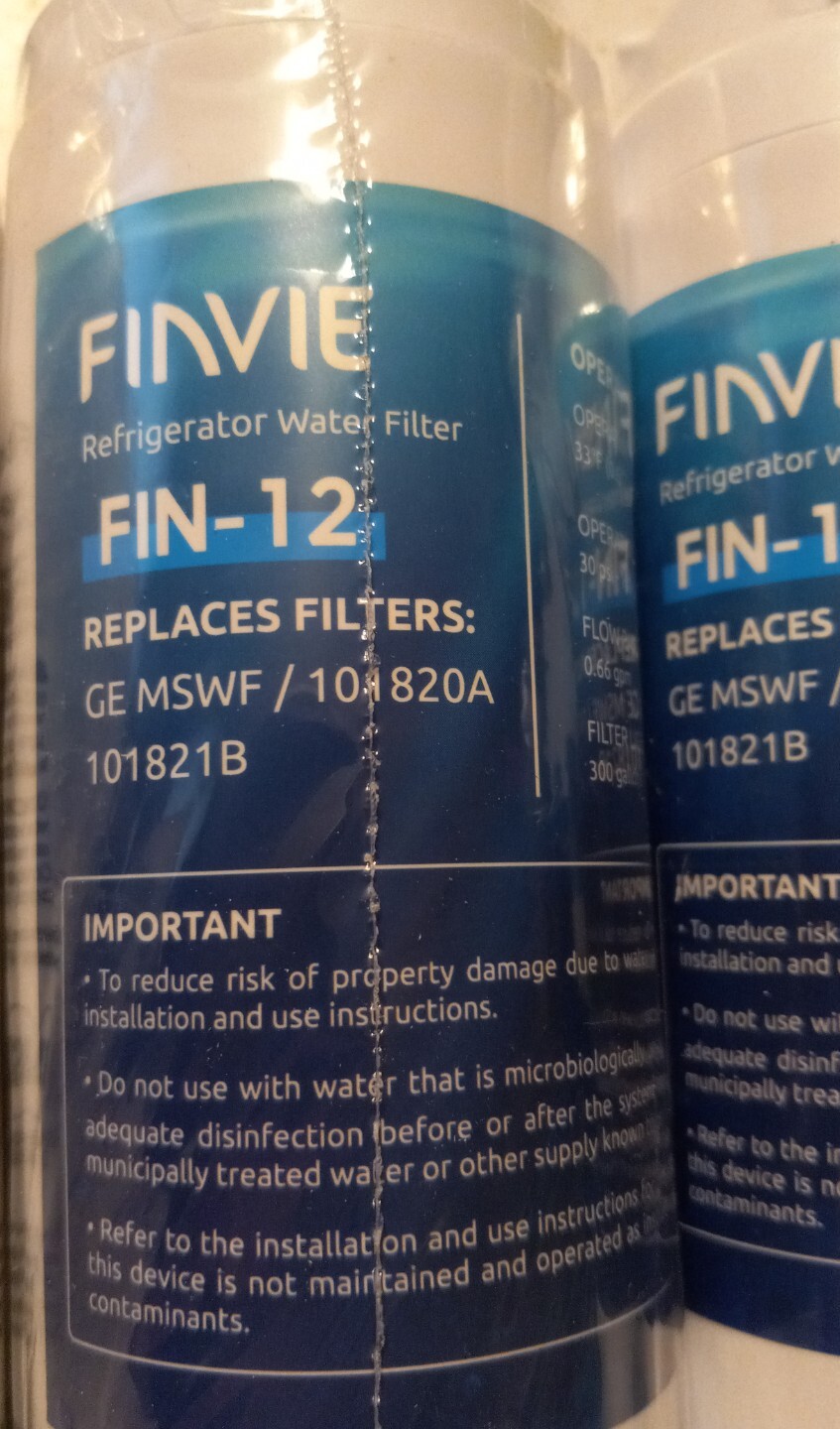 GE & Finvie Replacement Refrigerator Water Filters MSWF Lot Of 4(2 Without…