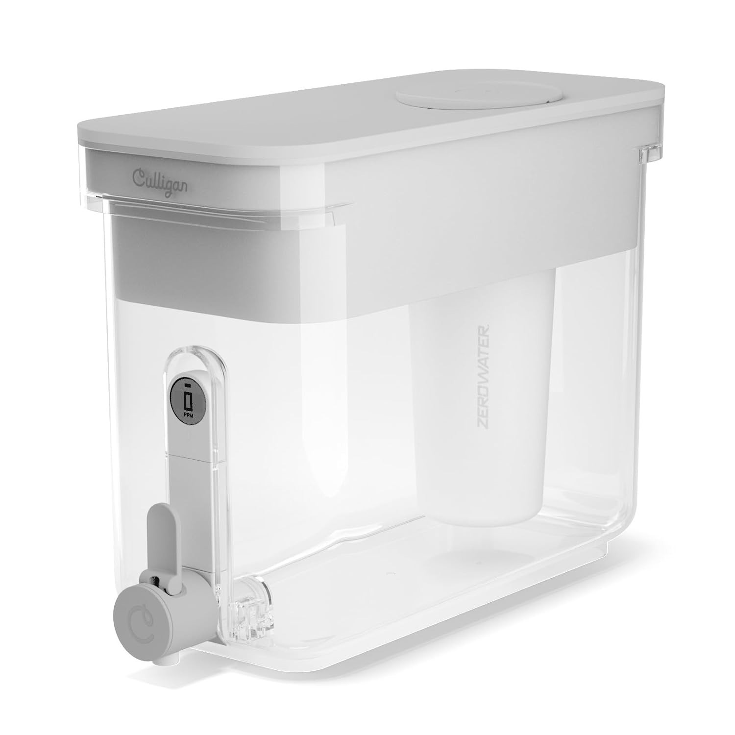 with ZeroWater Technology 33-Cup Water Filter Dispenser – Includes 5-Stage Ad…