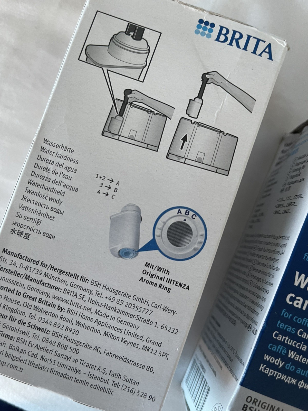 3x Brita Intenza water filter Siemens Bosch Neff Gaggenau Genuine