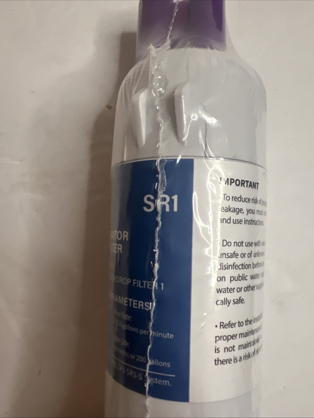 Qty 1 Sureza SR1 Replacement For W10295370A W10295370 EDR1RXD1 Filter Ice water