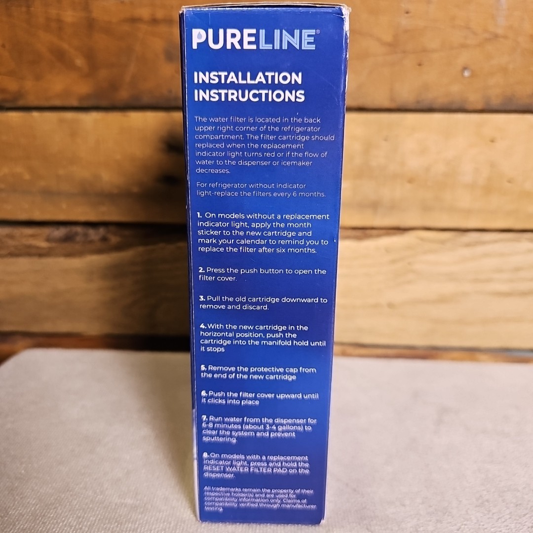 Pureline Refrigerator Water Filters 2 Pack Replacement PL-500 Frigidaire Kenmore