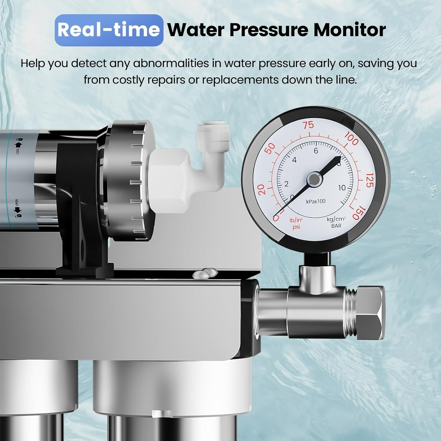 Under Sink Water Filtration System-NSF&CEC Certified,Stainless Steel Water Filte
