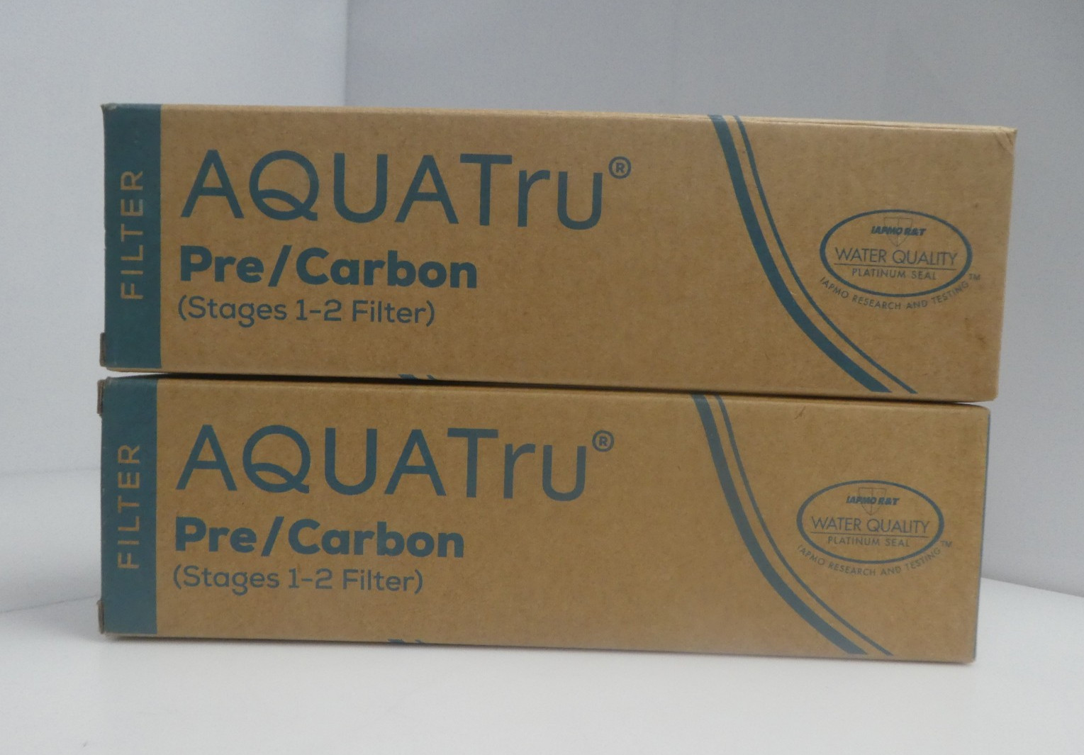 Lot of 2 AquaTru Classic Pre/Carbon Stages 1-2 Filter