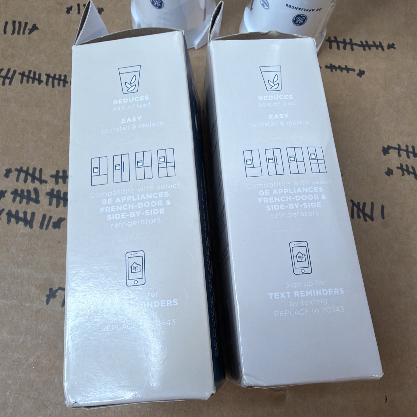 2 Genuine GE XWFE Refrigerator Water Filters New (SEALED) Authentic OEM 1 Year