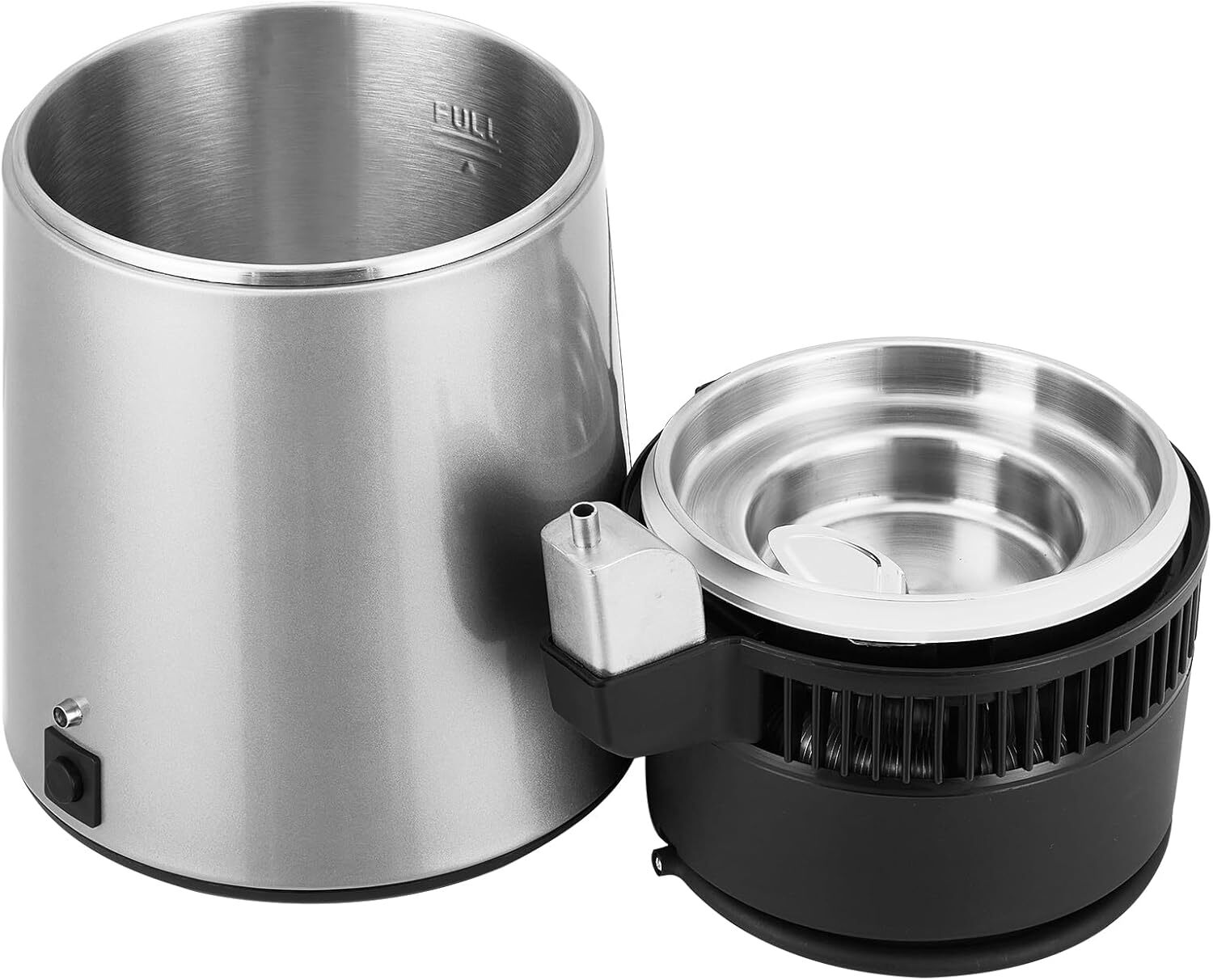 4L Stainless Steel Water Distiller 750W with Glass Jug, Gold/Red/Silver