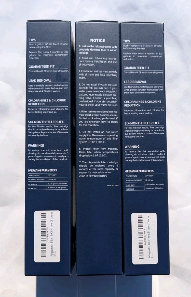 Ailaike Refrigerator Water Filter Replacement 4 GE® RPWF(NOT RPWFE) 6 Pack Lot