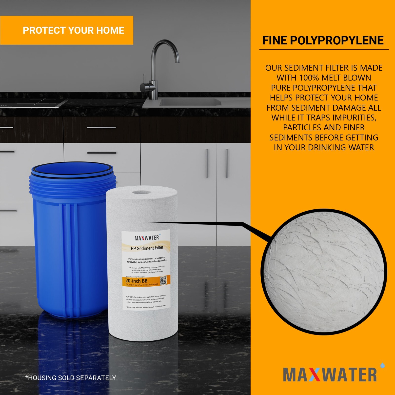Pentek DGD-5005 5 Micron 10 x 4.5 Comparable Sediment Water Filter 20 Pack