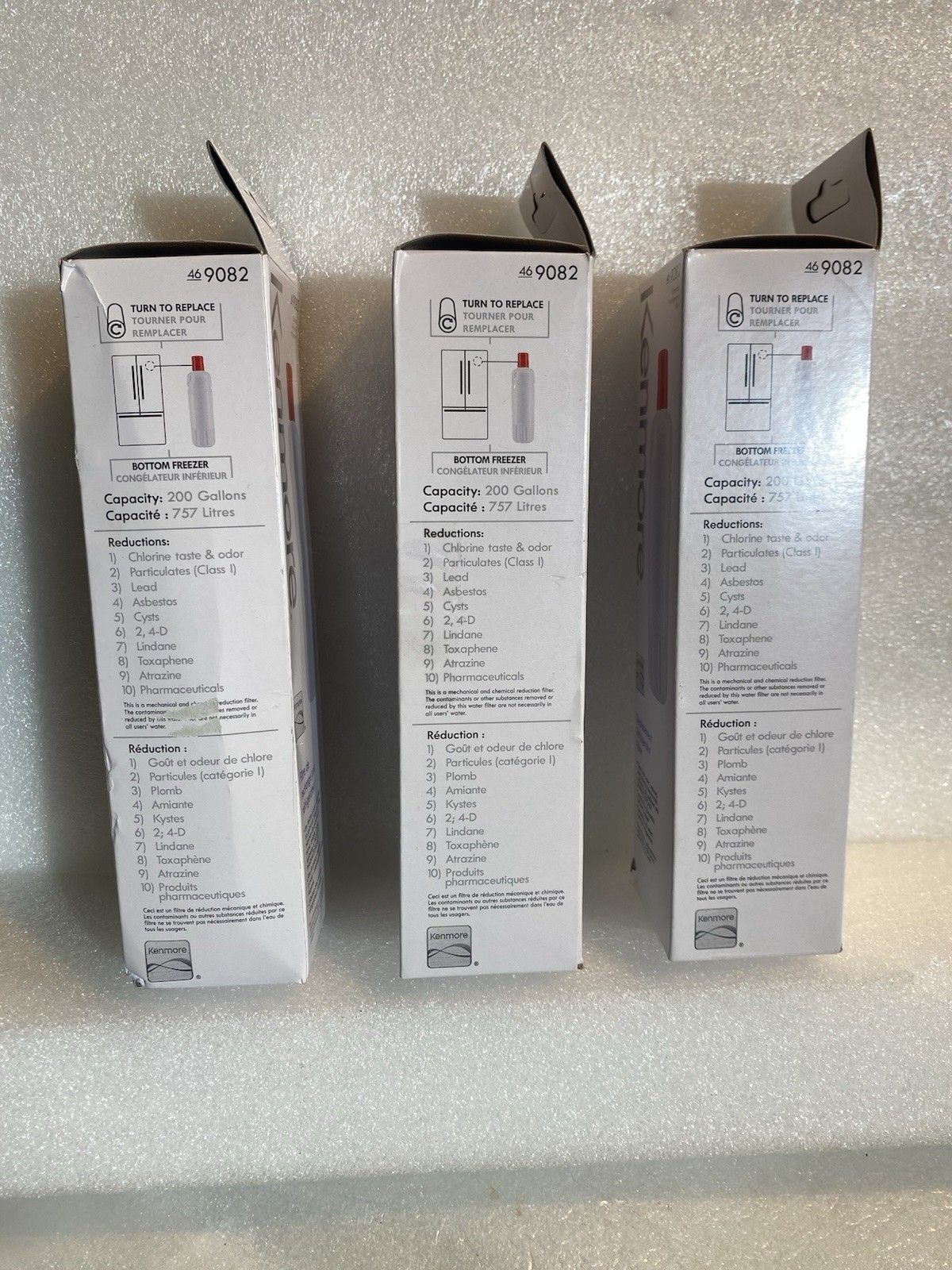 3 Pack Kenmore 9082 469082 Refrigerator Water Filter New Sealed 46-9082 US ship