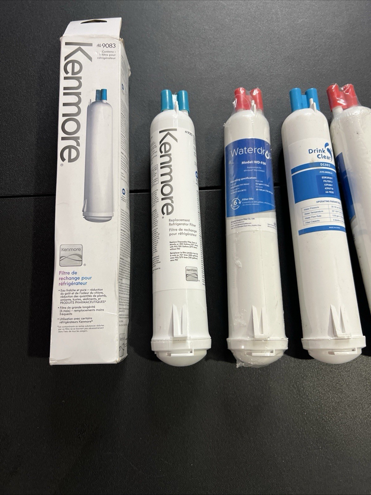 4609083 9083 9020 9030 Replacement Refrigerator Water Filter Fit Kenmore 5 Pack