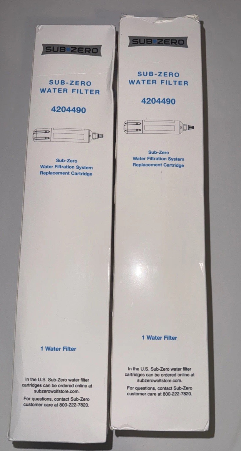 2 Packs SUB-ZERO 4204490 Refrigerator Water Filter New Sealed In Box