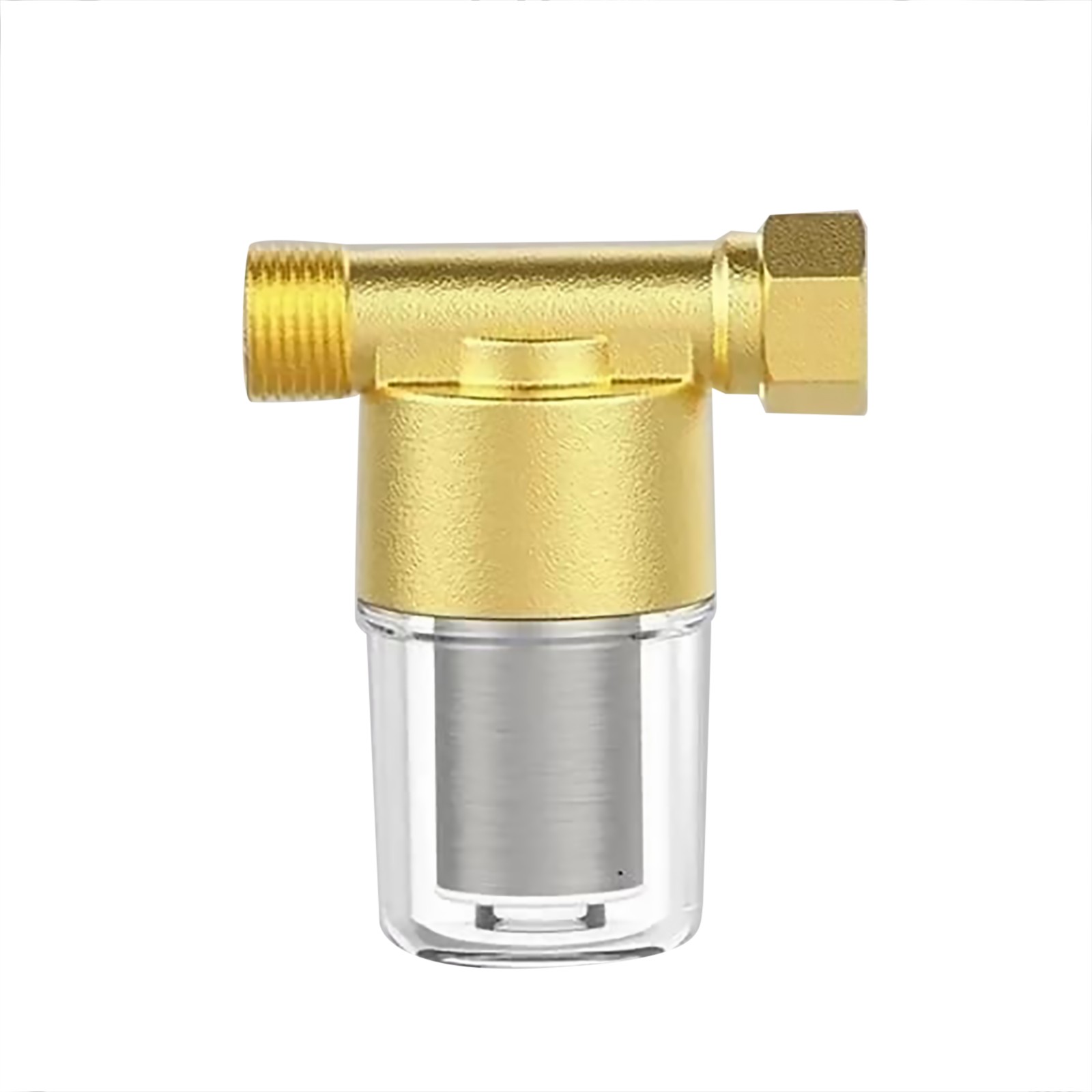 Brass Sediment Filter for Water Heater 40 Micron 1/2 3/4 Inch Reusable Cup Set