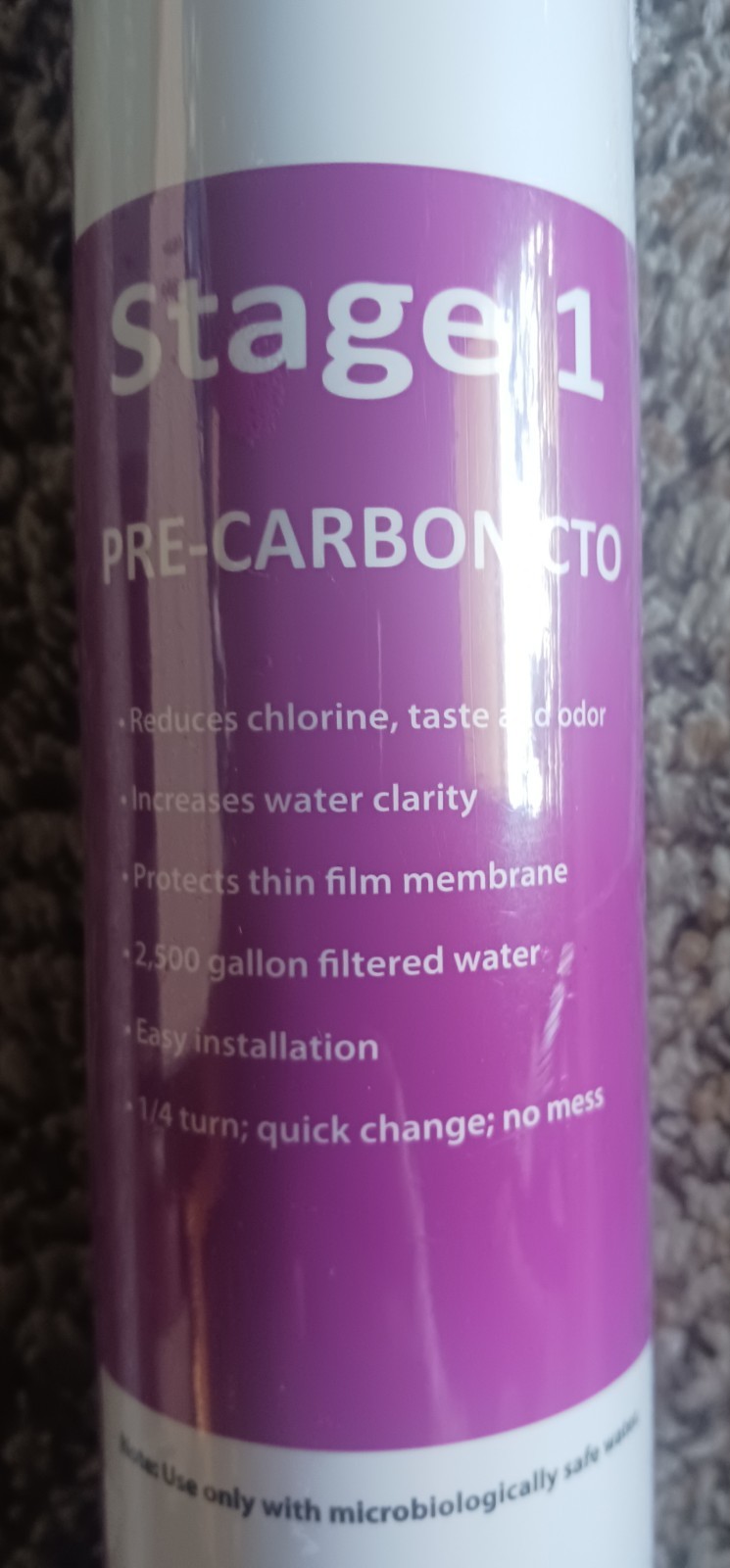 Pure Blue H2O PureBlue H2O Stage 1 Pre-Carbon CTO Reverse Osmosis Filter Sealed
