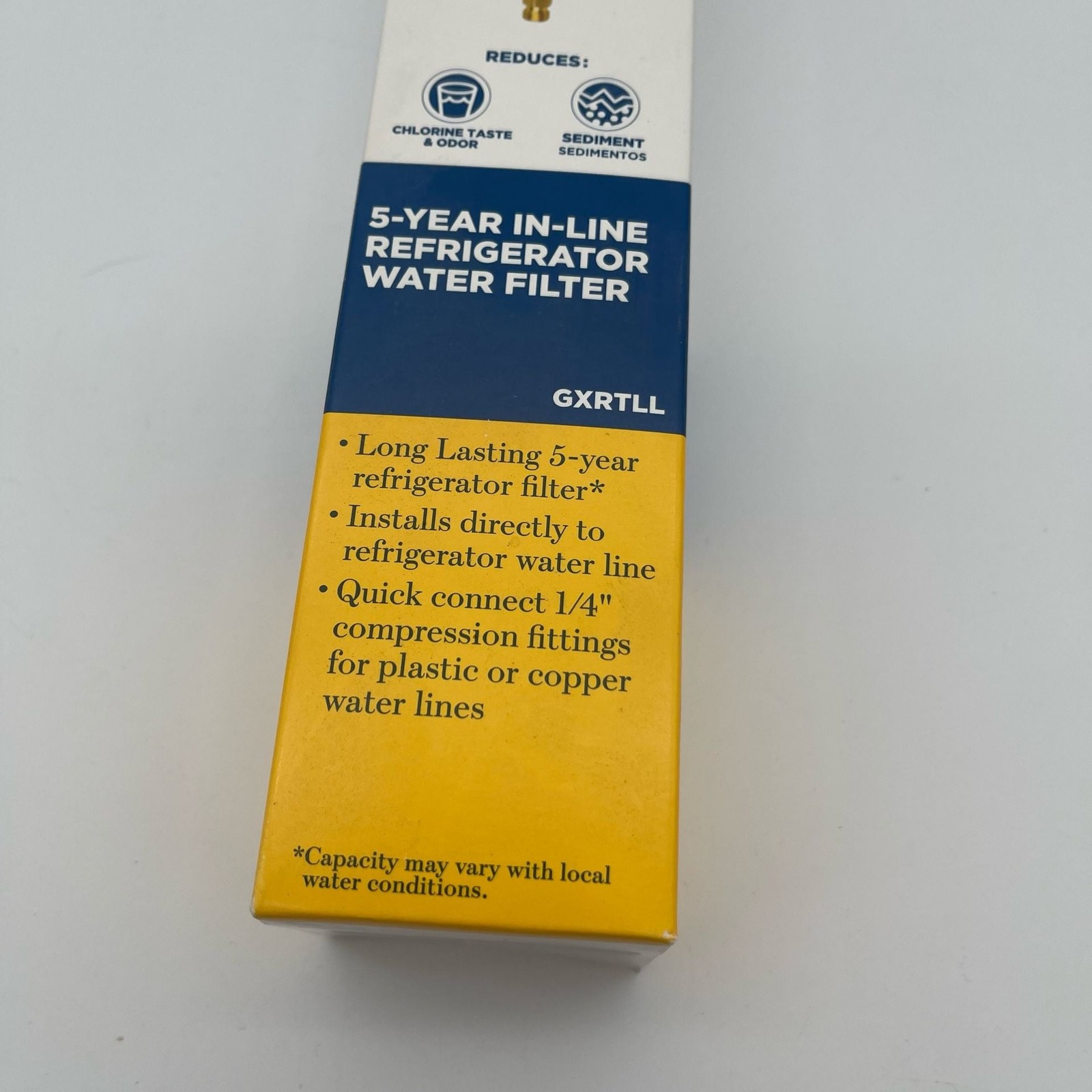 GE Appliances GXRTLL 5-Year In-Line Refrigerator Water Filter