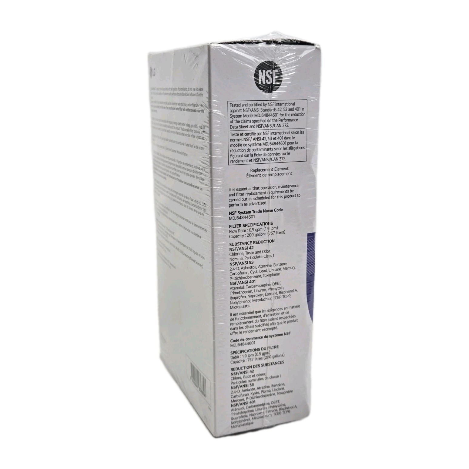 LG LT1000P2 6-Month / 200 Gallon Refrigerator Replacement Water Filter 2 Pack
