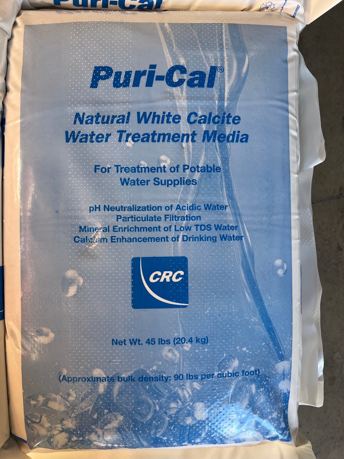 Calcite Corosex Media (Calcium Carbonate Mineral) pH Correction