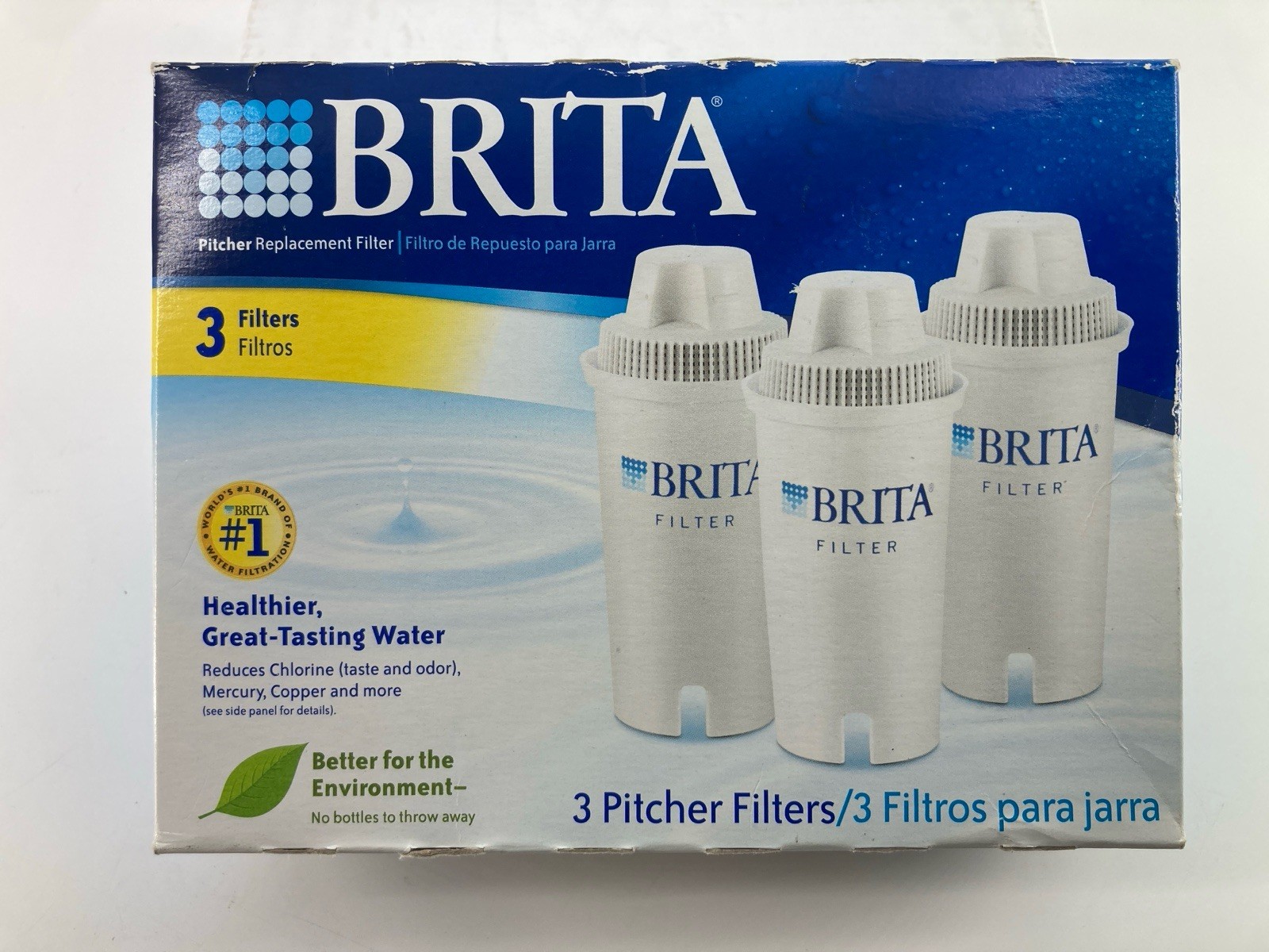 BRITA NEW SEALED Replacement Pitcher Filters 3 Pack. Model #OB03