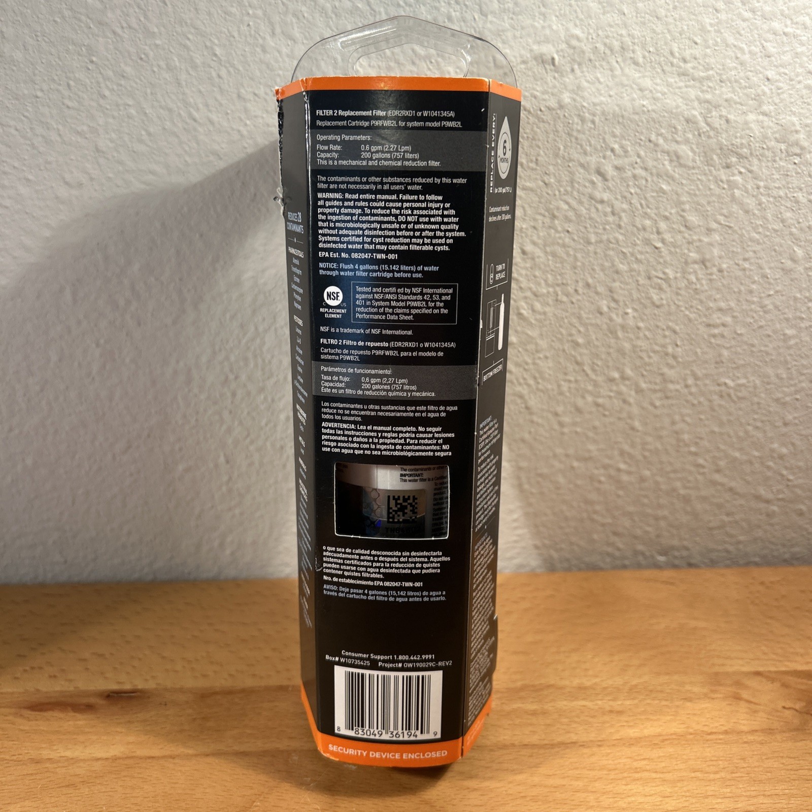 Ice and Water Refrigerator Filter 2 EDR2RXD1 Single NEW