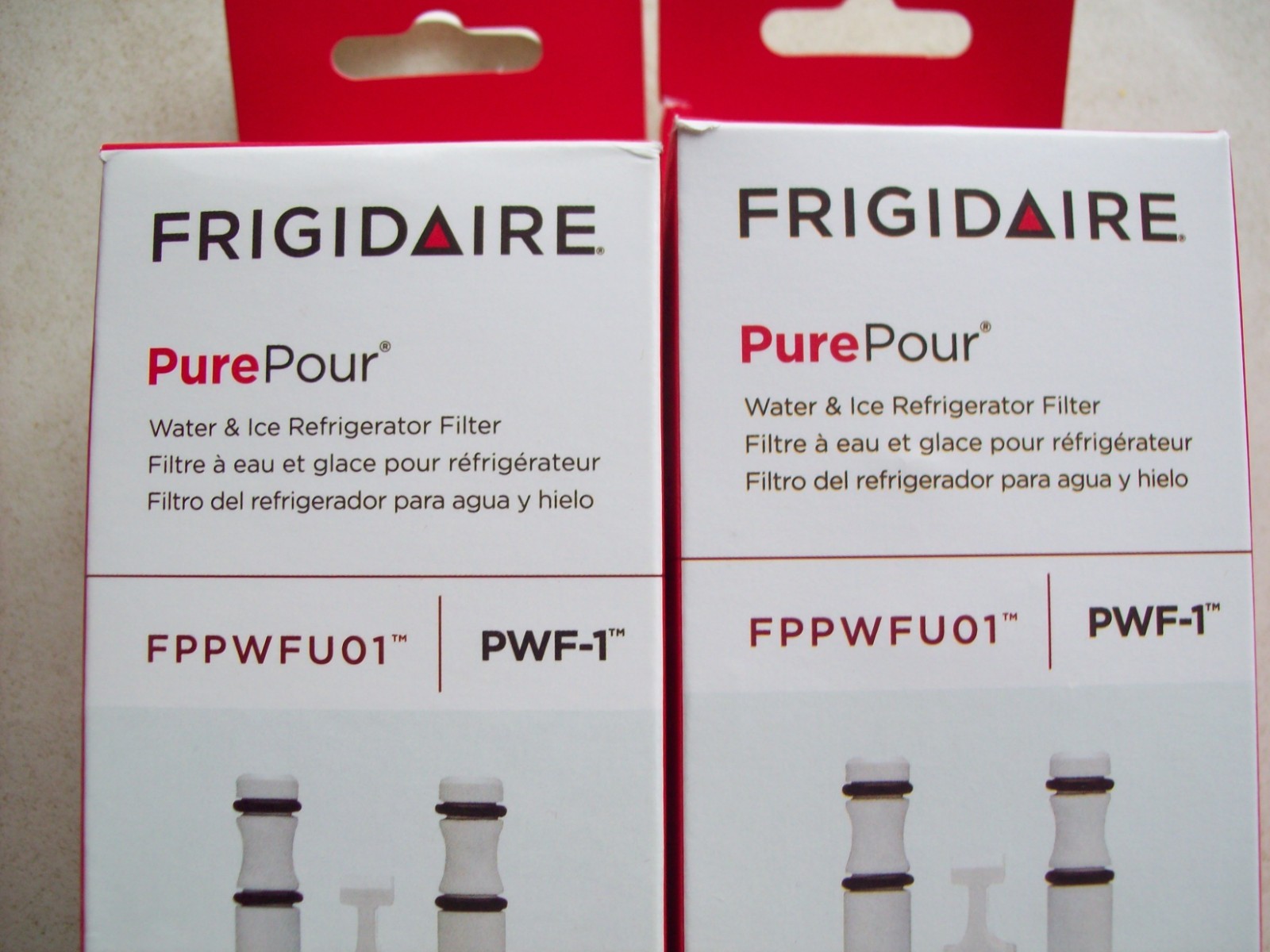 Frigidaire FPPWFU01 PurePour PWF-1 Water Filter (2) New in Box from the Factory