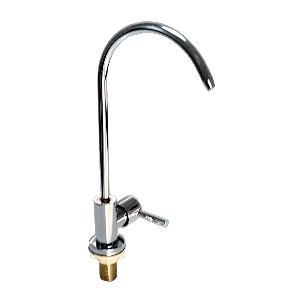 1/4» RO Water Filter Curved Sink Faucet Tap Chrome Reverse Osmosis Drinking