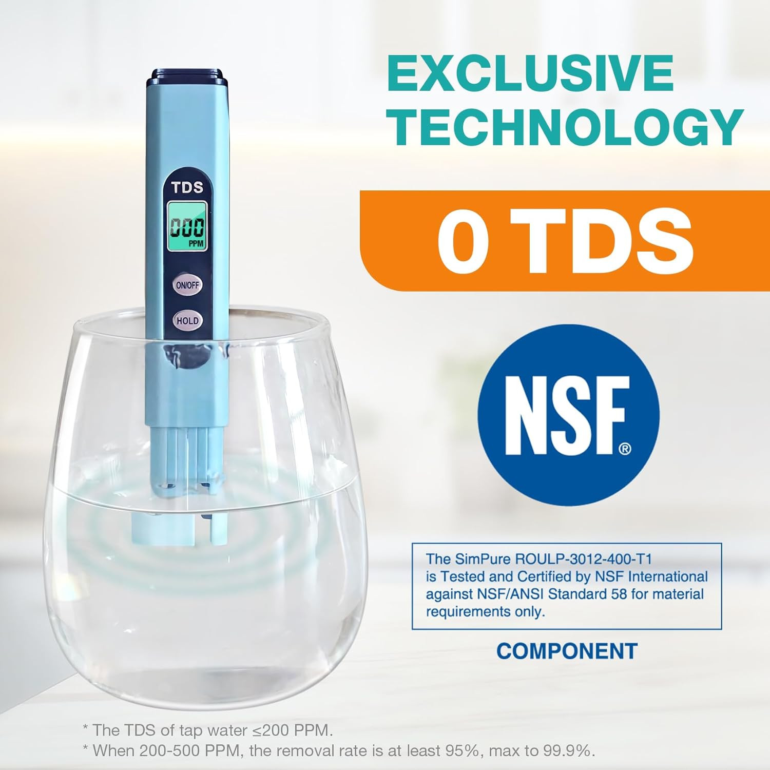 Simpure T1-400UV Tankless Reverse Osmosis System with UV, NSF/ANSI 58 Certified,