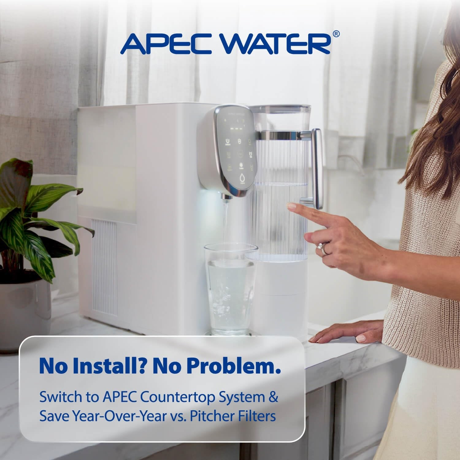ROES-PH75, 6-Stage Alkaline Under Sink Reverse Osmosis Water Filter System, N…