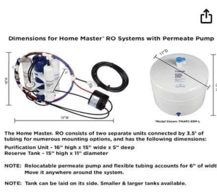 Home Master TMAFC-ERP Artesian Full Contact Undersink Reverse Osmosis Water…