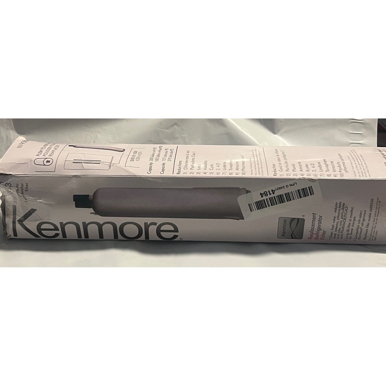 Kenmore 46 9083 Refrigerator Water Filter 9030 Replacement Cartridge New Sealed